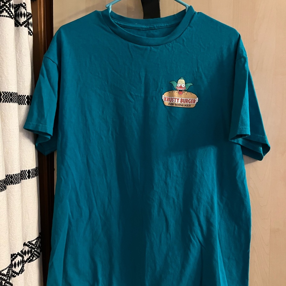 L - Teal Krusty Burger T-Shirt